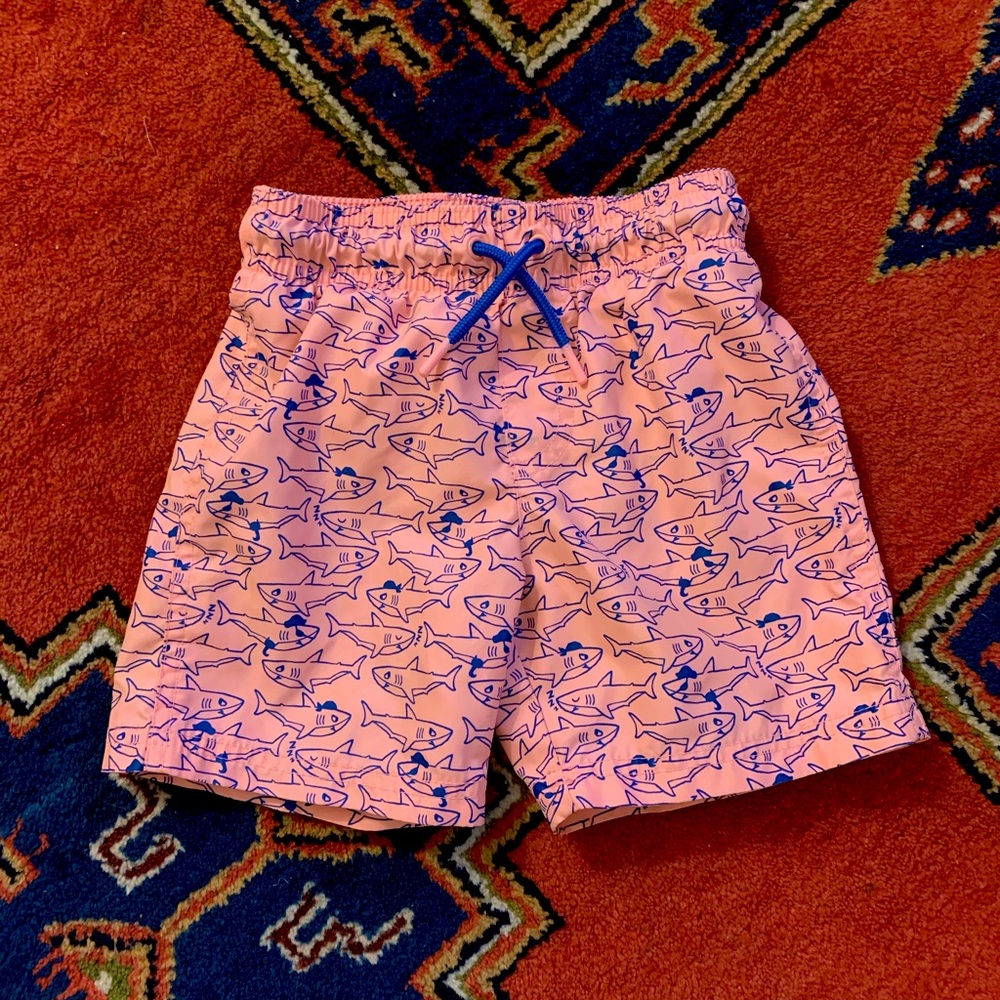 SOLD OFFLINE 4T Pink Shark Board Shorts